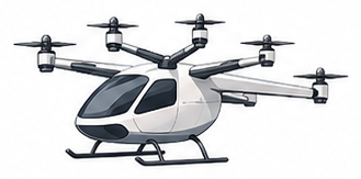 マルチコプター型のeVTOL機体イメージ